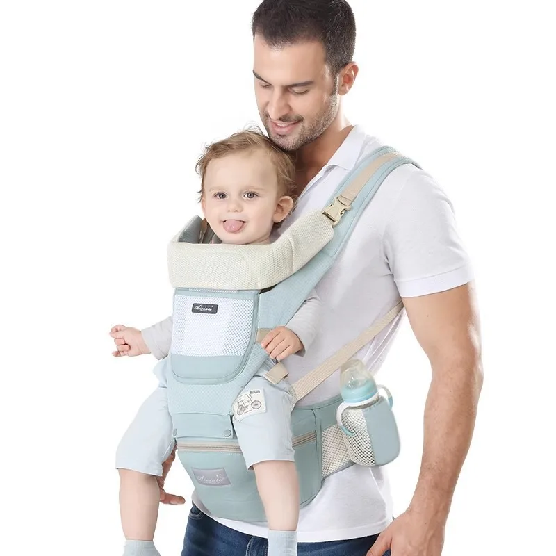 Ergonomic Baby Hip Seat Carrier Hands Free Infant Toddler Front Back Carrier for Newborn Daily Travel Outdoor Use