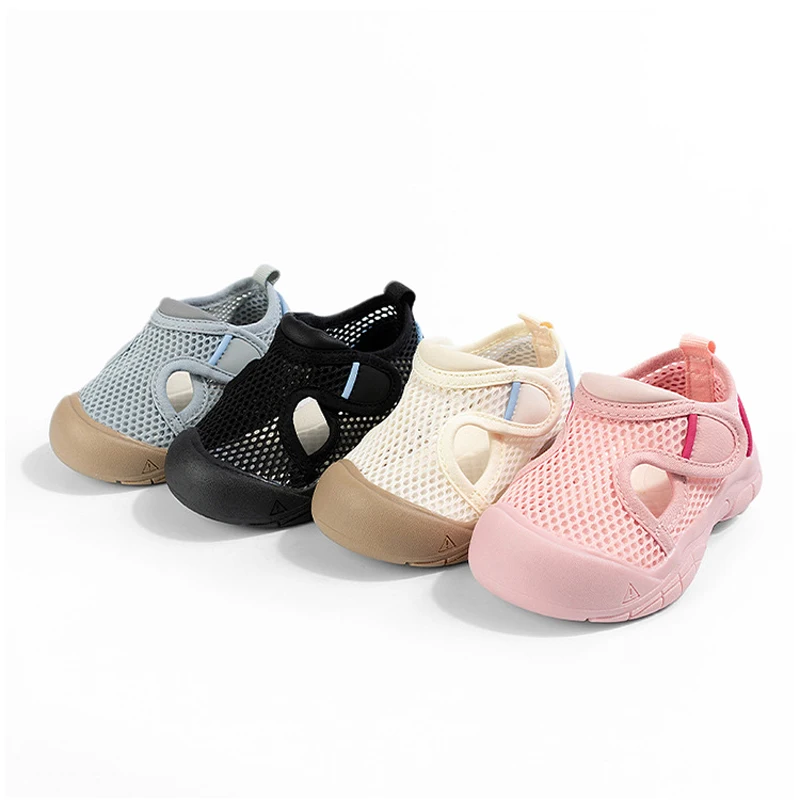 New Summer Boys and Girls Hollow Out Mesh Kids Sandals Soft Soles Beach Walking Sports Shoes Baby Children Sneakers CSH1679