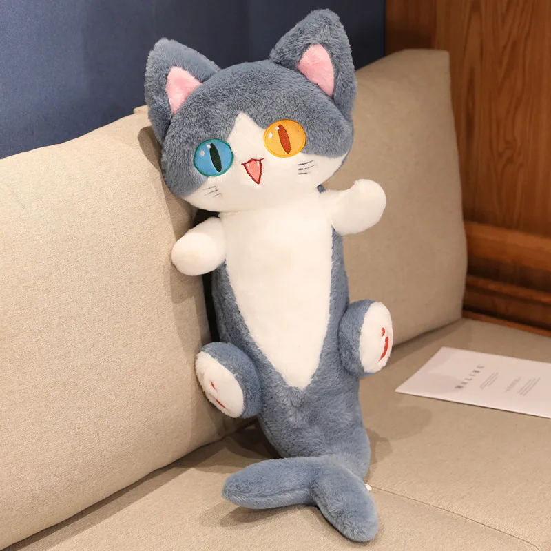 Único diferentes ojos de colores Cosplay cola de tiburón gato Plushies peluche lindo ballena gato Shiba Inu perro cojín niño