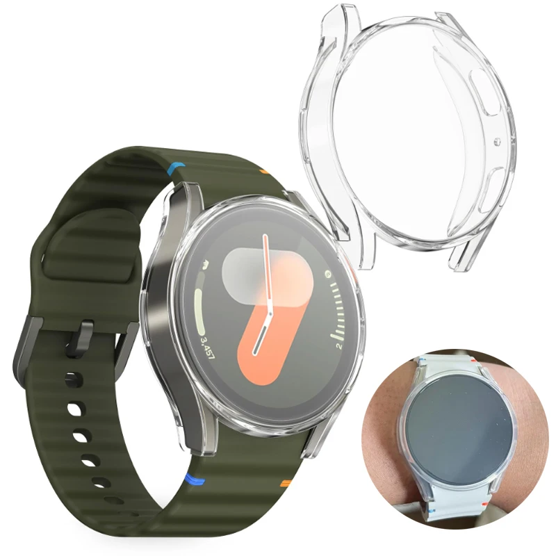 TPU Case For Samsung Galaxy Watch 7 40mm 44mm Soft Screen Protecter All-Around Bumper Cover Galaxy Watch 6/5/4/FE 40mm/44mm