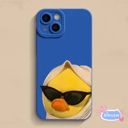 For iPhone 16 15 Pro Max Plus 14 13 12 Mini Pro Max 14 Plus Cute Duck Fashion Case Cool Soft Cover