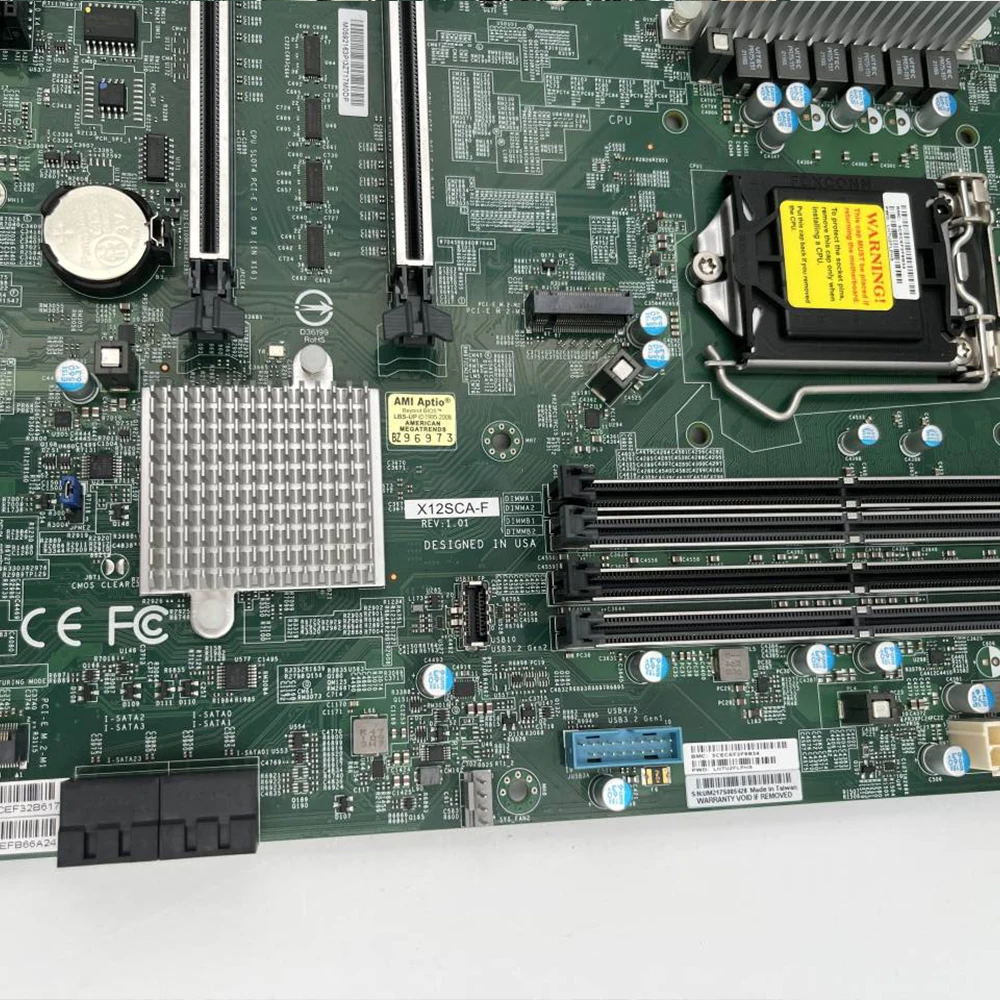 

X12SCA-F Server Motherboard Single-channel W480 Chip IPMI Tenth Generation i9 i3 i5 i7