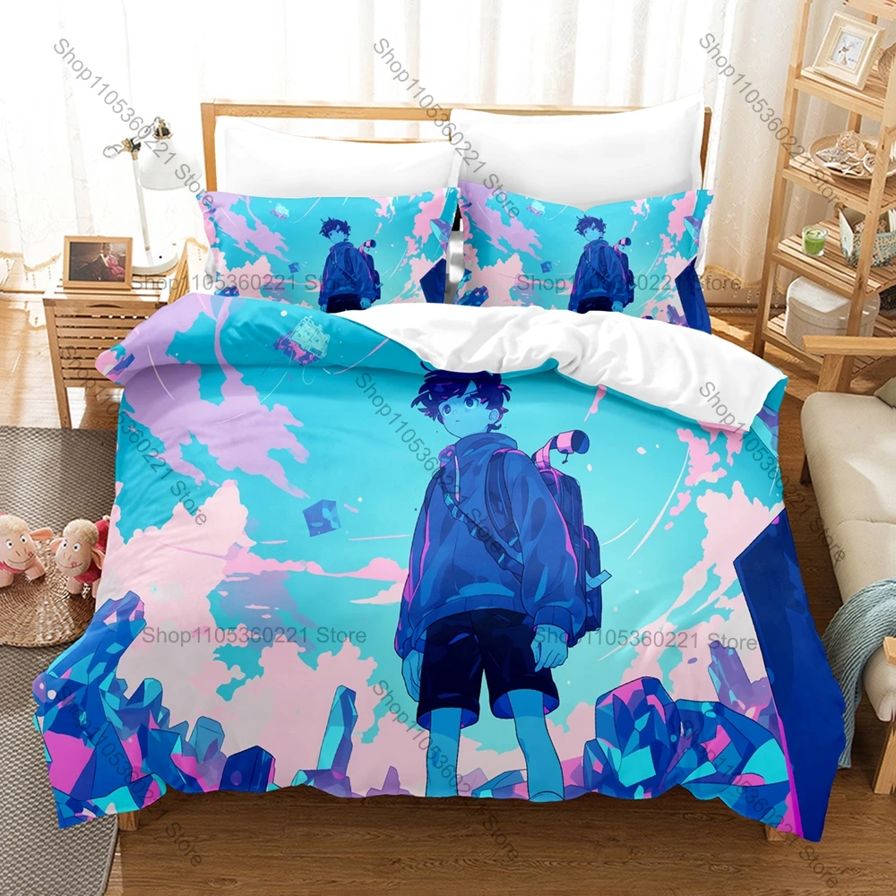 Personality Omori Bedding Set New 3D Print Game Duvet Cover Pillowcase Twin Full Queen King Size Bed Linen Home Decor