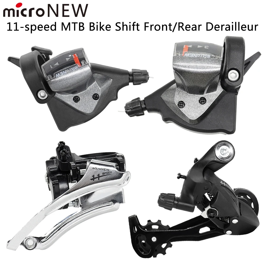 MicroNEW 11 Speed MTB Bicycle Derailleur Left Right Shift Lever Front Rear Derailleur For Mountain Bike Original Parts