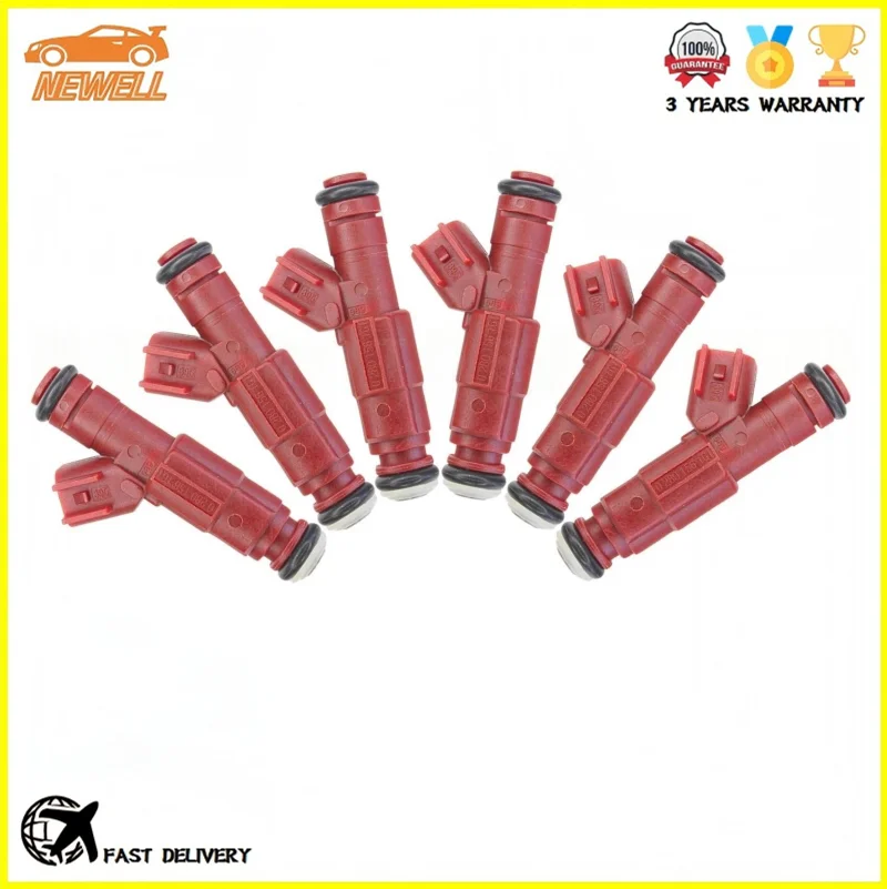 

6pcs 0280156161 3S4G-AB Fuel Injector For Ford Escape Mustang Windstar Jeep Grand Cherokee Wrangler Dodge Dakota Ram 1500 2500Va