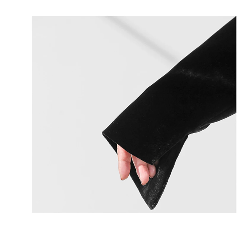 Fengbaoyu Luxury Style Silk Velvet Women's Suit Elegant and Fashionable Business Casual Soft and Lustrous Coat