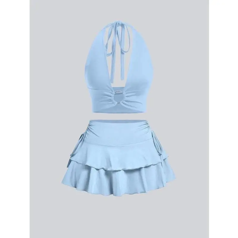 Set da due pezzi da donna Gilet ort in puro colore Abbigliamento sportivo casual Autunno Seven-Sve Cross-Border New Sle