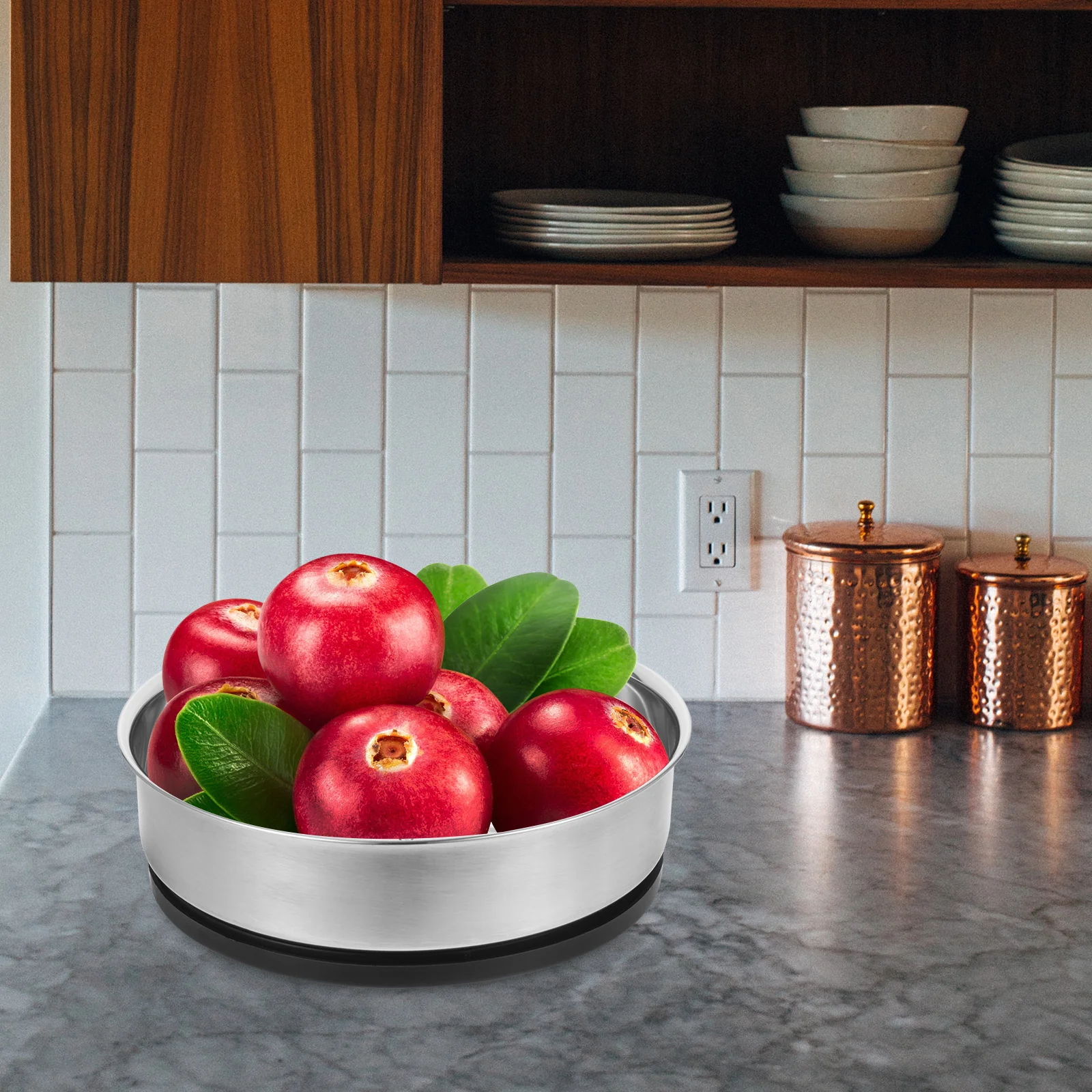 

Stainless Steel Rotary Seasoning Pot Holder Efficient Rotating Condiment Organizer Kitchen Storage Tray Makeup Holder