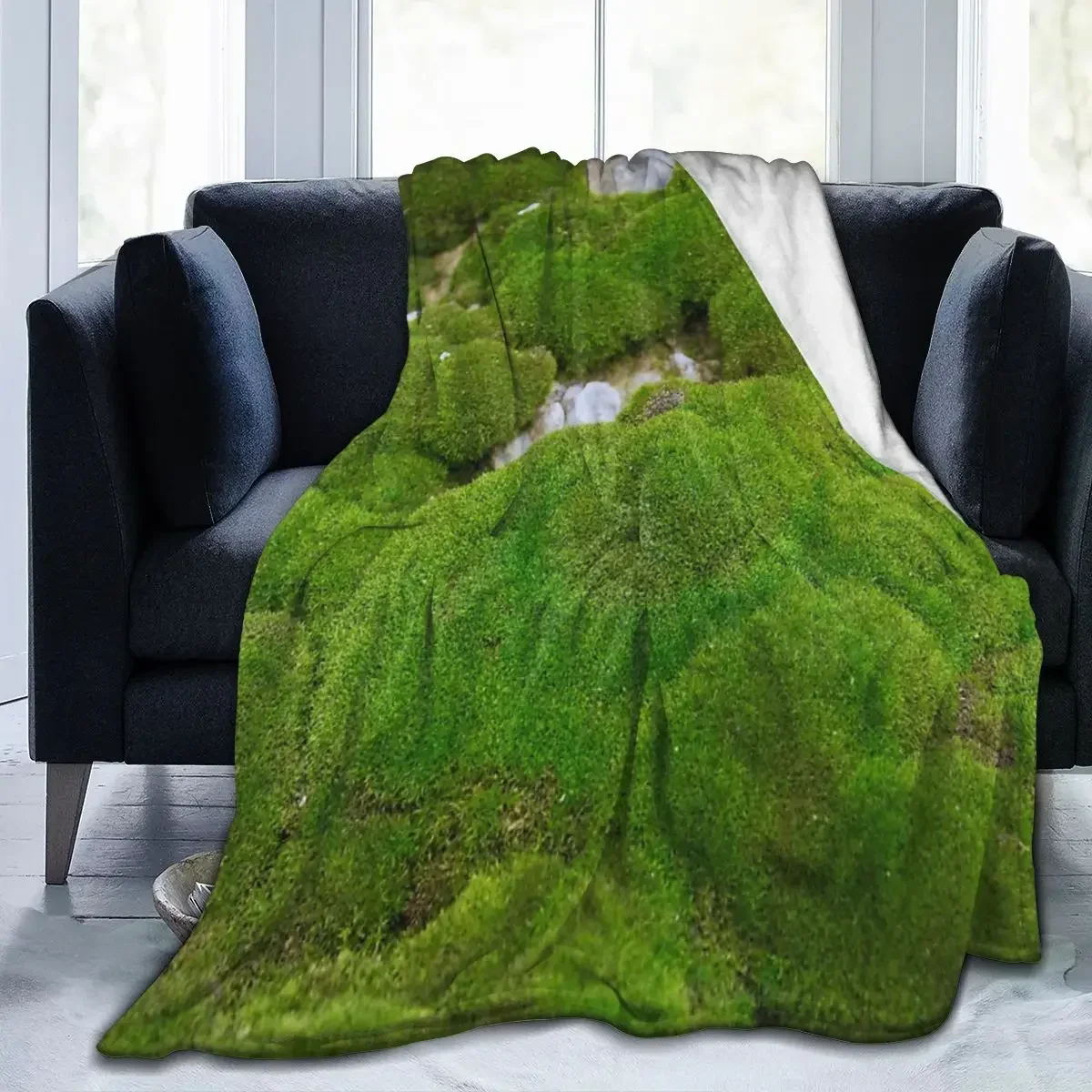 World Of Moss Blanket, Facecloth Blanket Popular Gift Birthday Gift Blanket Multi Size