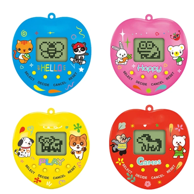 Electronic Digital Pets Virtual Pet Toy 168 Pet Pocket Electronic Animals Toy for Kids Child Early Education Gift 896C