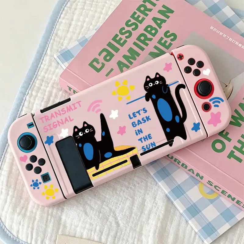 Anti-Falling Soft Shell Cover TPU Split Protective Case Anti-Scratch Shell Protector for Nintendo Switch NS Game Console