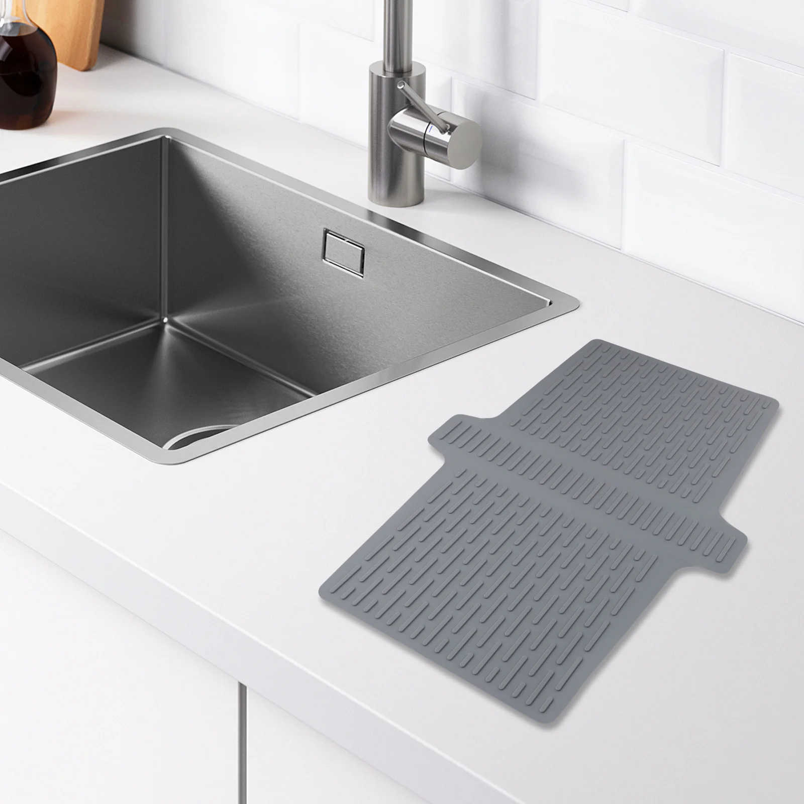 

Clean Environment Kitchen Mat Heat Resistant Pad Odor-free Material Stable Grip Design Long-lasting Protection