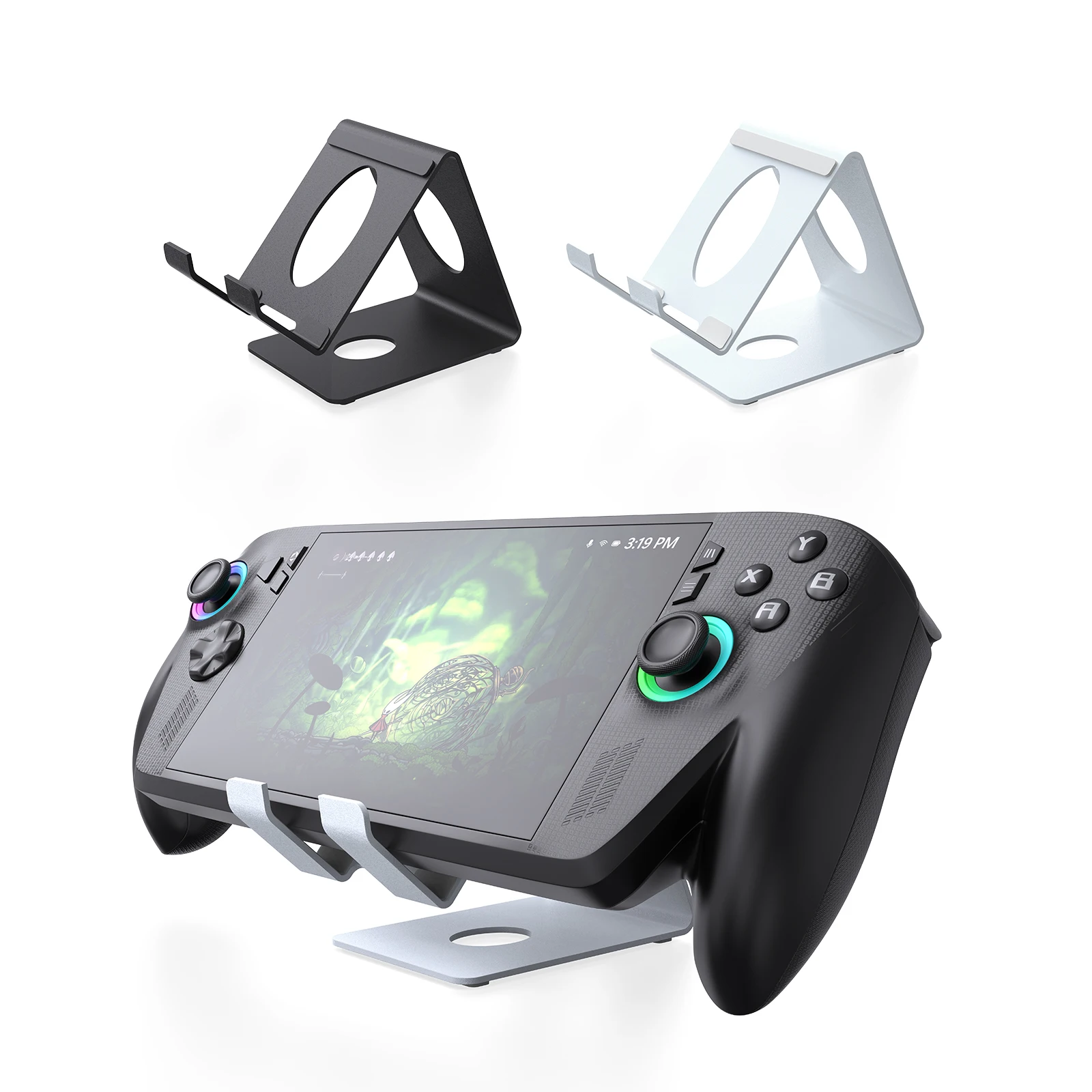 Soporte de escritorio universal de metal para consolas portátiles ROG Ally, Xbox Series X, Nintendo Switch OLED, Switch 1/2 y Steam Deck