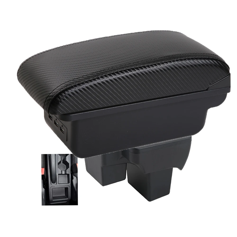 Car VW Polo Nivus Novo Virtus Armrest box central console storage case driver elbow support
