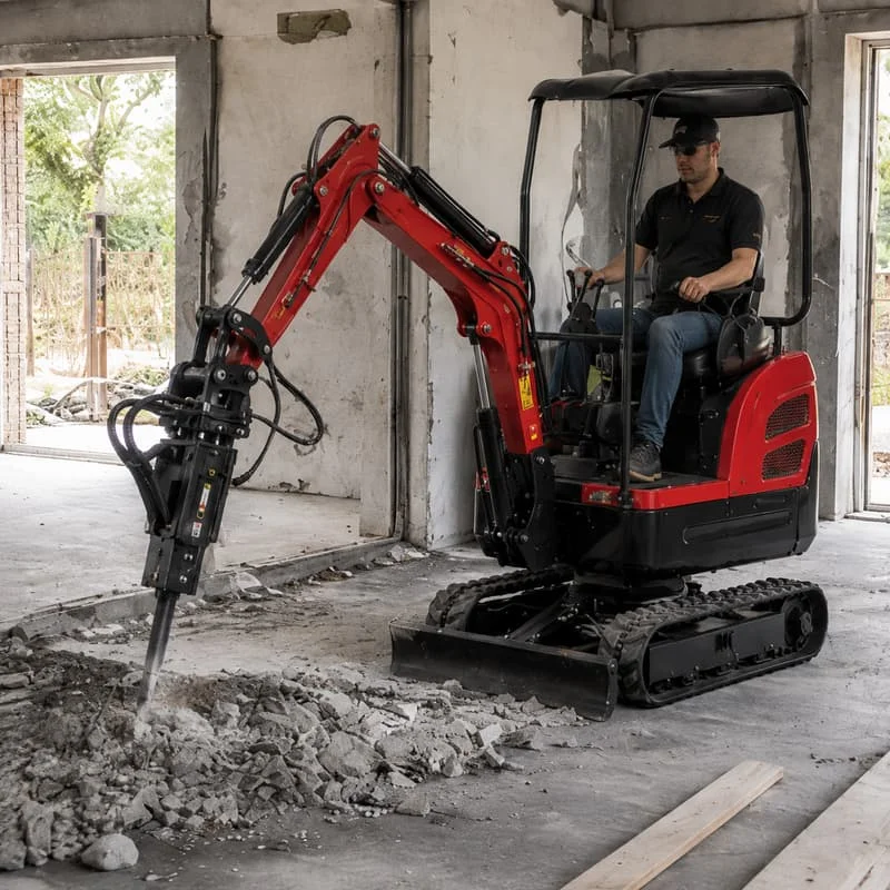 

Compact Excavator Mini Digger CE Euro5 Customized 2 Ton Hydraulic Equipment for Excavation Cleaning and Soil Movement
