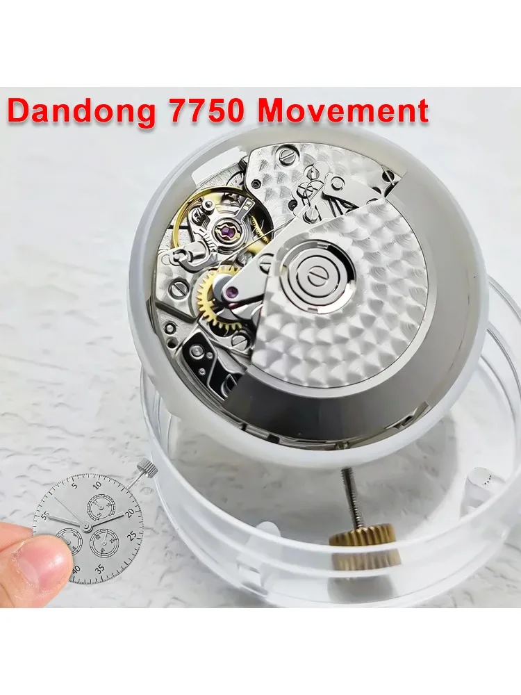 NOWY mechanizm Dandong 7750, chronograf, mechanizm mechaniczny, klon, zmodyfikowany mechanizm do zegarków, mechanizmy ETA 7750, klon o wysokiej precyzji. — zdjęcie produktu 7