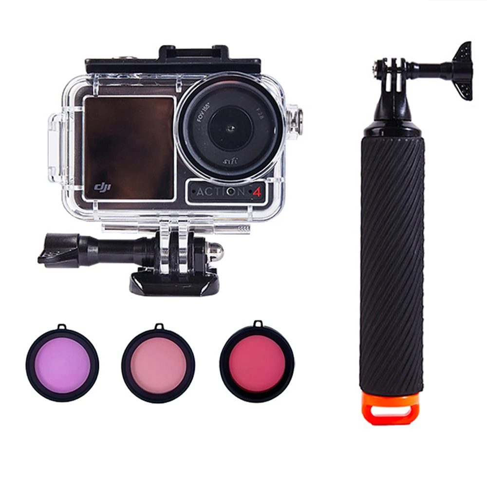 

60M Underwater Waterproof Diving Housing Case Cover Shell for DJI Action 3 4 5 Pro Camera