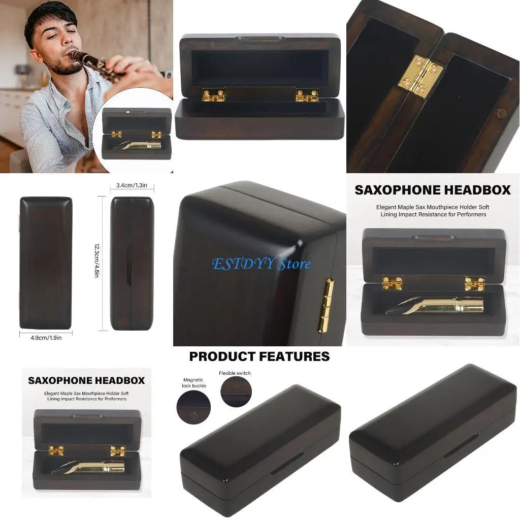 

G6DE Saxophone Mouthpiece Box Saxophone Mouth Case Musical Instrument Parts