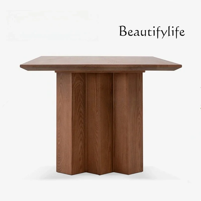 

Обеденный стол N44 Wabi Sandy Wind из массива дерева, прямоугольный, в средневековом стиле, для гостиниц, дизайнерских ресторанов, конференц-залов, высококлассный.