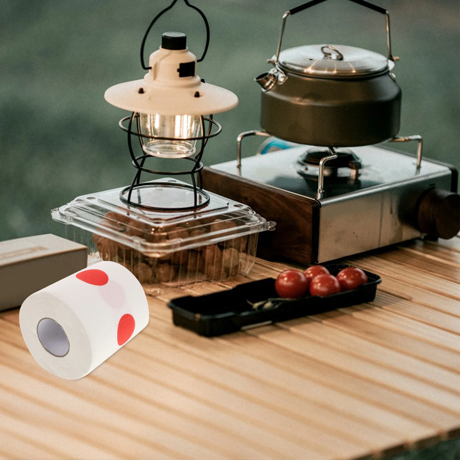 لفة ورق التواليت المطبوعة تصميم العلم الياباني الممتع لديكور الحمام والعطلات والأنسجة الاحتفالية والديكور الناعم