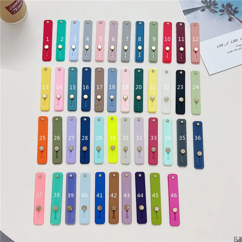 

Wrist Band Hand Band Finger Grip Mobile Phone Holder Stand Push Pull Car Phone Socket Holder For Iphone 15 14 Xiaomi For Tablet
