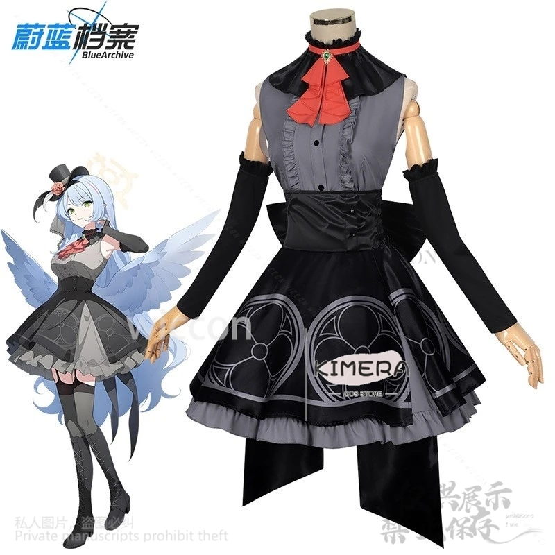 

Anime Game Blue Archive Cosplay Aomori Mine Costume Kawaii Dress Lolita Wig Princess Halloween Christmas Party Customized