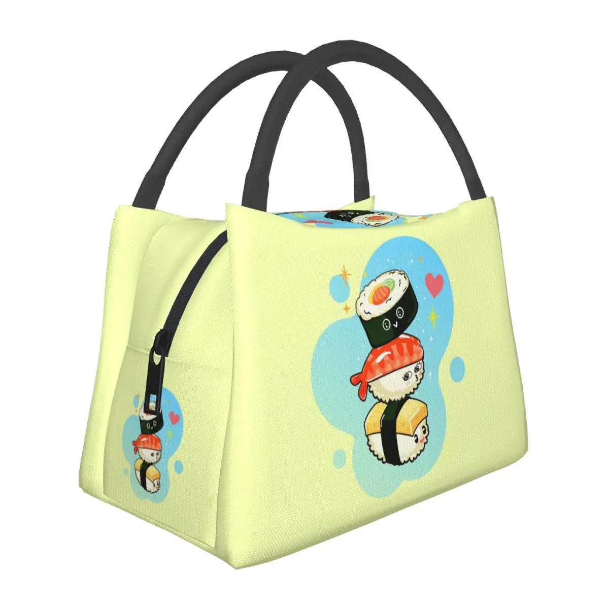 

Sushi Lunch Bags Insulated Bento Box Portable Lunch Tote Picnic Bags Cooler Thermal Bag for Woman Student Office