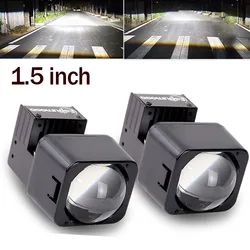 1.5 inch Matrix LED Lenses Fog Light Bi Led Projector Retrofit Headlight Car Motor High Low Beam 1.5inch Mini Lens Projector