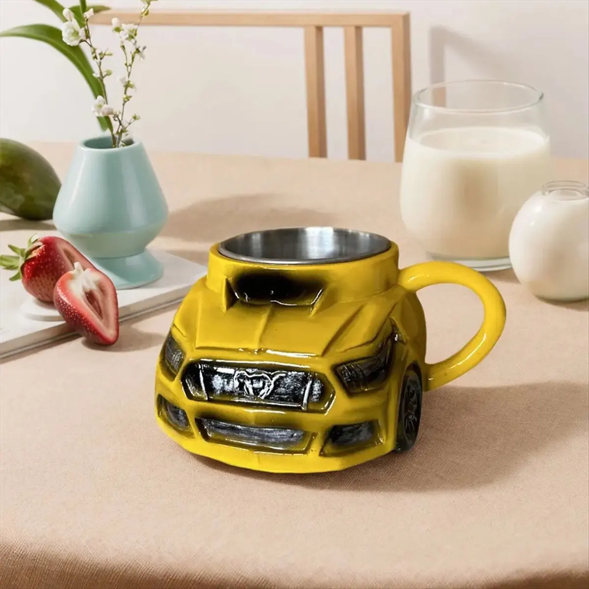【New Hot】 Car Shaped Coffee Mug Interesting Coffee Cup Funny Tea Cup Novelty Drinkware Handcrafted Coffee Cup for Men Car Lovers