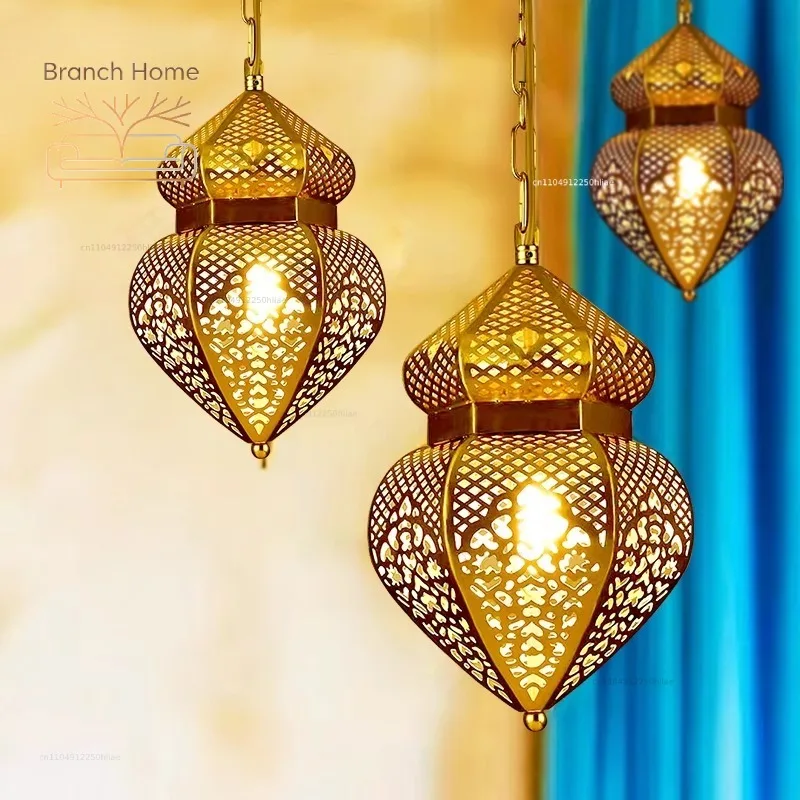 Chandelier Xinjiang Thai retro chandelier commercial restaurant B & B coffee shop club art atmosphere lighting