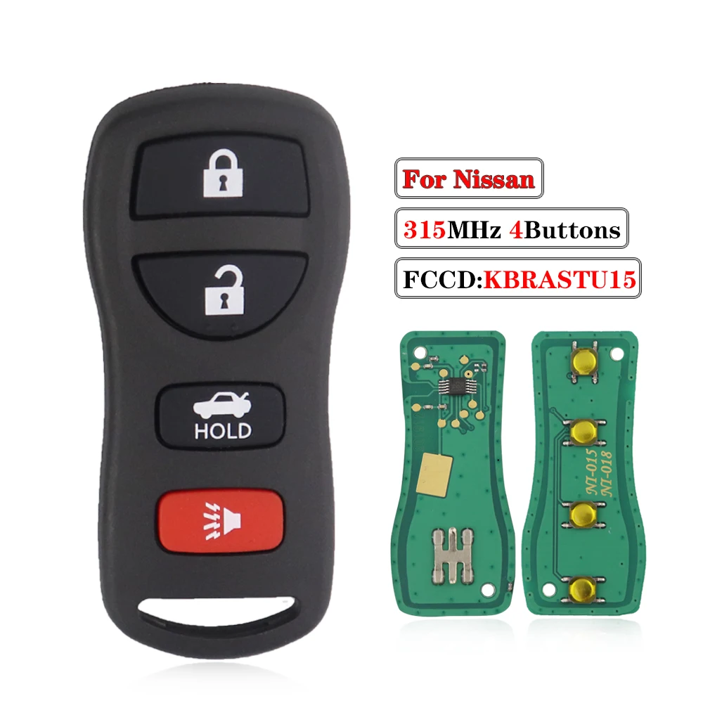 

3/4-кнопочный дистанционный брелок для входа без ключа, замена для Nissan Quest Tiida Livina X-Trail Paladin 2003 2004 2005 2006