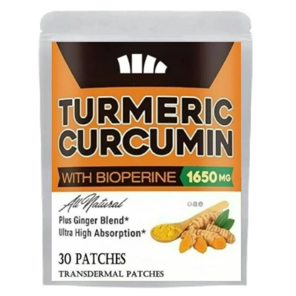 30 parches de cúrcuma y curcumina, parches transdermicos antioxidantes para la salud de las articulaciones