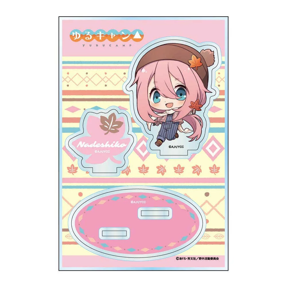 Anime Fans Gifts Laid-Back Yuru Camp HD Character Double insertion Acrylic Stand Jr. Rin/Wakasagi Fishing Series About10cm+6cm