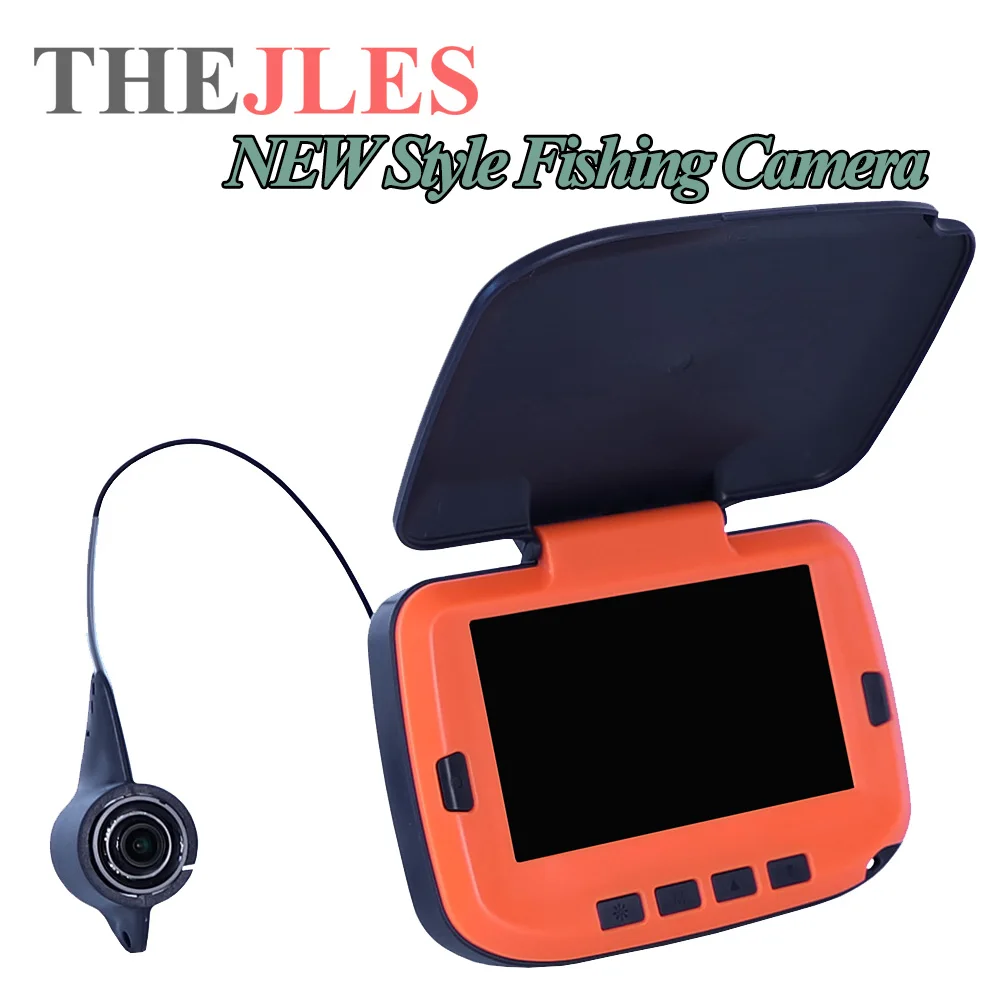 THEJLES Video Fish Finder 4.3 Inch Color Underwater Camera With 8 IR Lights Can Be Turn ON/OFF 15M HD 1000TVL Fishing Camera