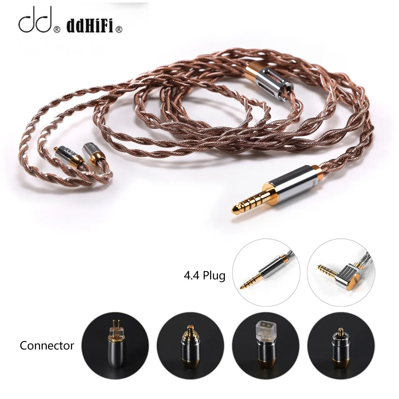 

DD ddHiFi BC130B (Air Nyx) OCC Earphone Upgrade Cable with Shielding Layer, Support Customize Plug, Connector and Length