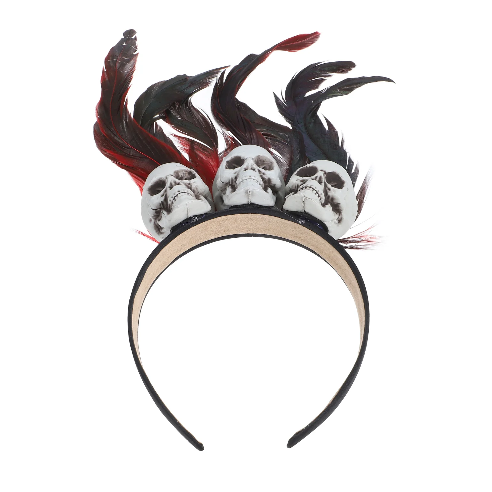 

Halloween Skull Headband Adjustable Size Spooky Headpiece Party Prop Costume Gift for Adults Halloween Headband