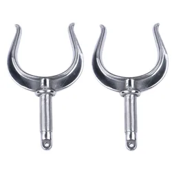 Marine accessories 2 Pieces Stainless Steel Oarlock Boat Rowlock Oarlock Socket Side Mount for Marine Yacht