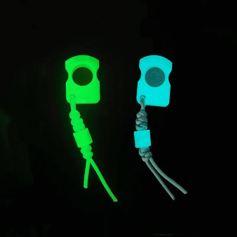 1Pc Outdoor Car Survival EDC Tool Protect Knuckles Luminous Ring Bage Pendant Keychain Hand Decoration Self Defense Accessories view 4