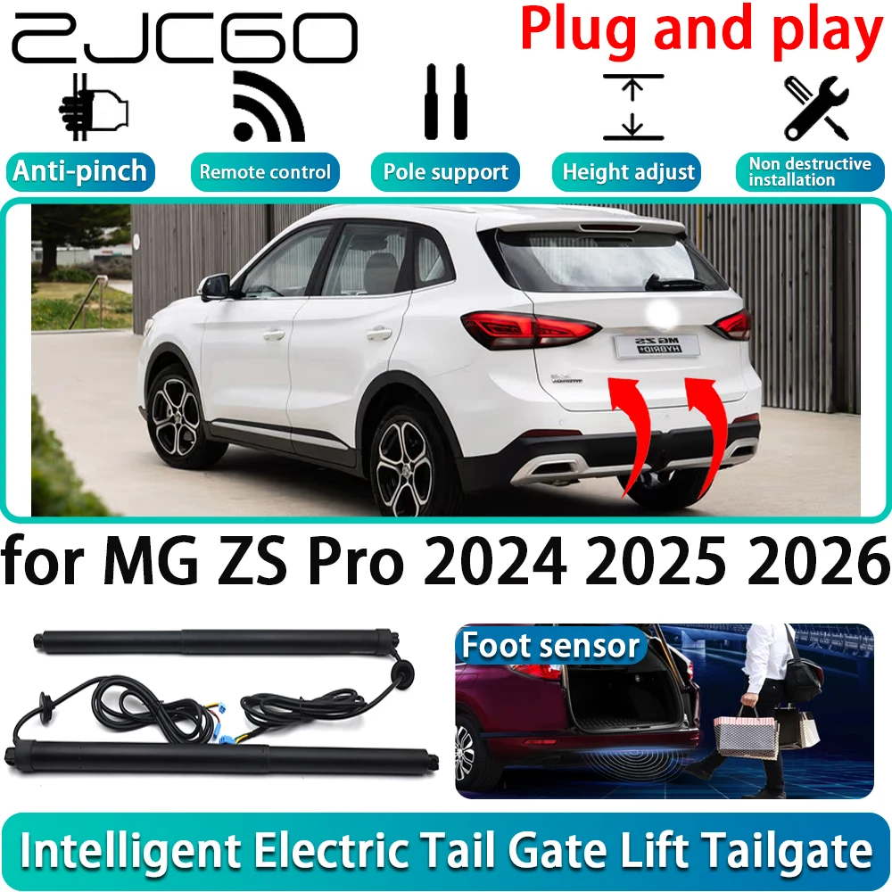 

ZJCGO for MG ZS Pro 2024 2025 2026 OEM Car Electric Powered Tailgate Power Liftgate Automatic Tailgate System Plug and Play
