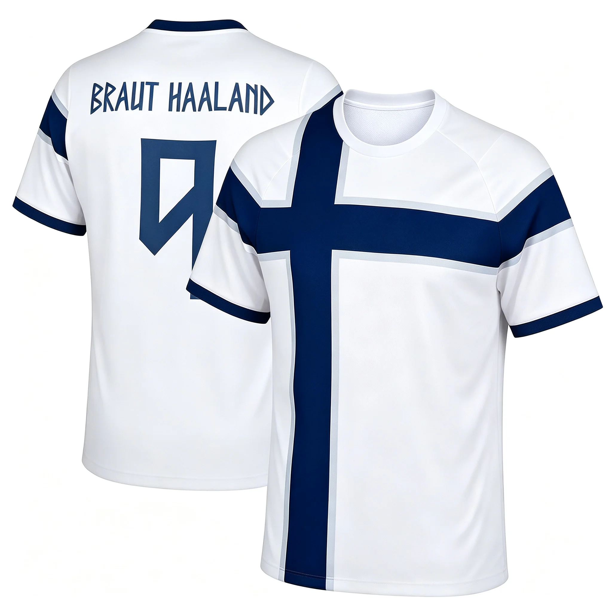 Trendy national team themed football sports T-shirt, available in multiple colors, size 9 fan version short sleeved top