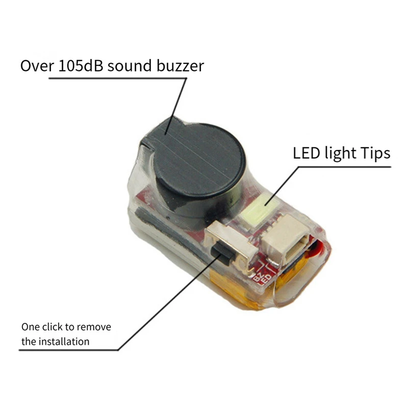 1 Piece Finder 2 5V Buzzer Tracker Superloud 105Db Random Color PCB For FPV Racing Micro-Type Long Range LR4 Drone