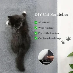 New Design Pet Self-Adhesive Pat Suitable For Cat Tree Sofa Walls Covering Scalable Foldable Cat Scratch Mat