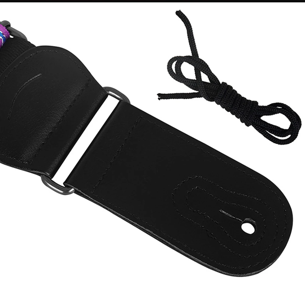 Acoustic Guitar Belt Strap Breathable Fabric Comfortable Design Easy To Use Accommodate Paddles Of Different Thicknesses