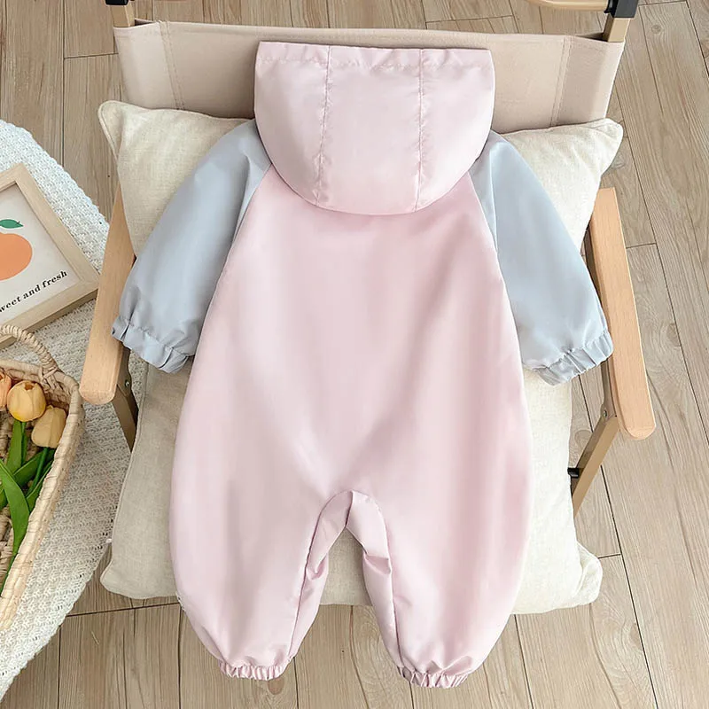 IYEAL Baby Clothes Spring Baby Girl Jumpsuit  Spring Windproof Jacket Children's Spring Fashion Outdoor Wear