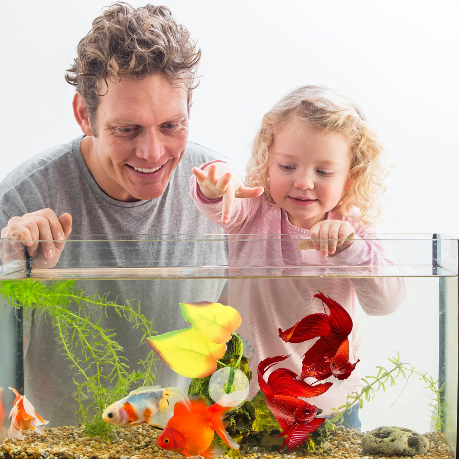 

Fish Tank Supplies Betta Fish Leaf Pad Resting Bed Silicone Leaf Ornament for Nesting and Decoration Aquarium Leaves