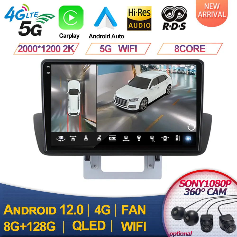 

For Mazda BT50 2012-2018 Car Radio Stereo Multimedia Player Android 13 8+128G 4G Lte WIFI Carplay Autoradio DSP IPS Screen BT