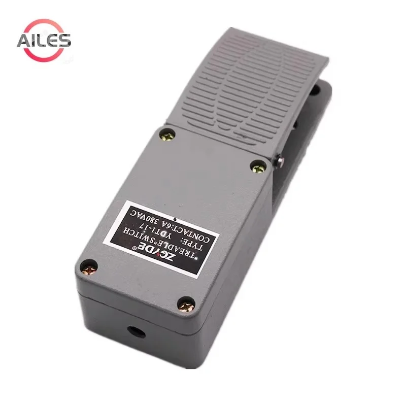 

YDT1-17 High Quality Foot Switch Aluminum Shell Reset Single Pedal Switches with KH9011 Chip Silver Contact 1NO 1NC