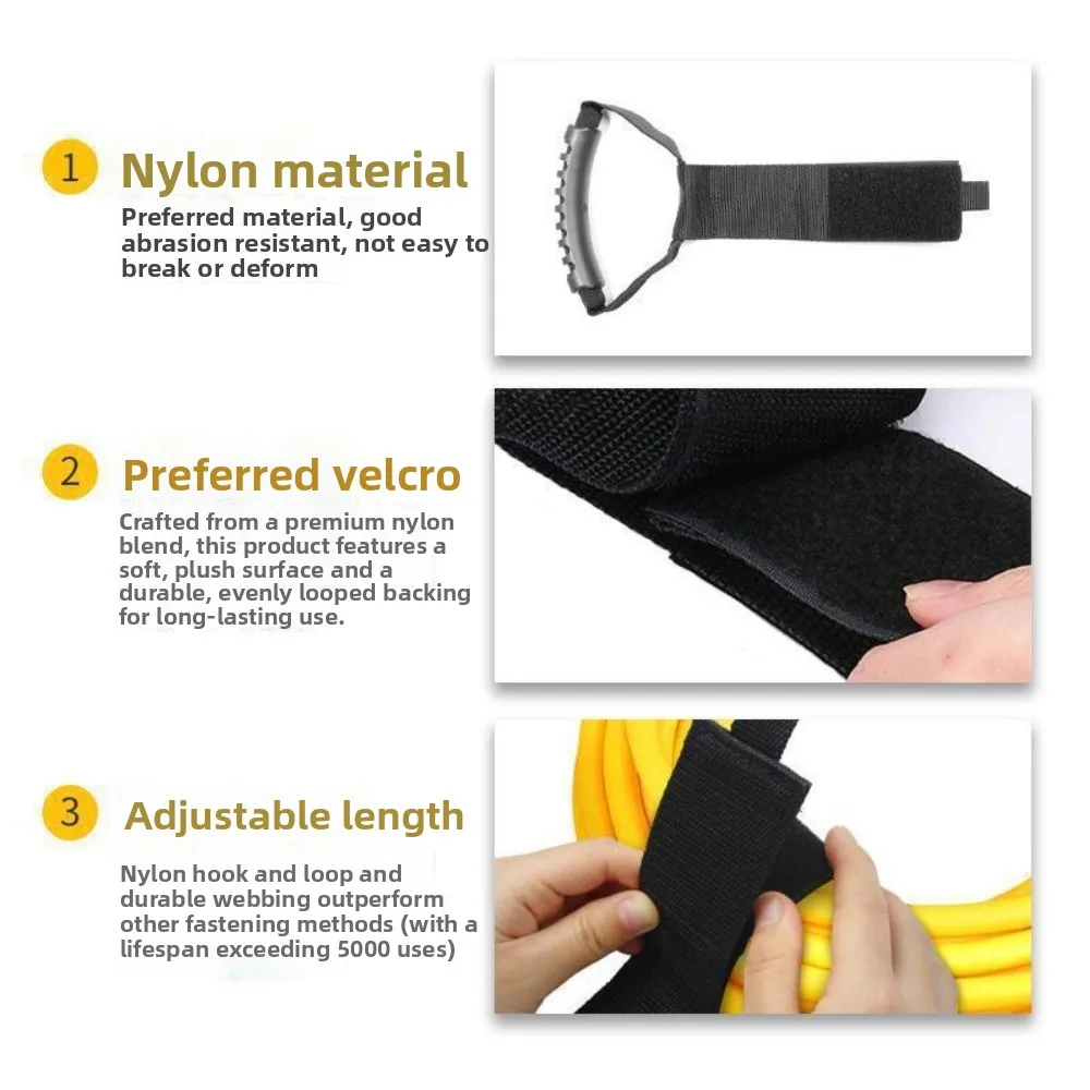 1/3/5PCS Organization Storage Garage Organizer Heavy Duty Extension Cord Strap With Handle For RV Boat And Multi Purpose Use