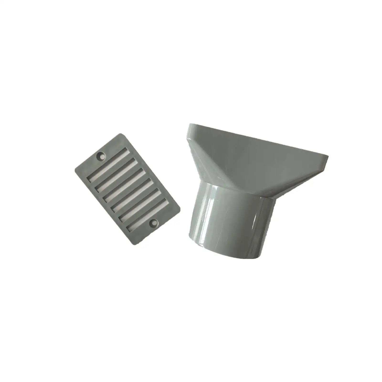 Swimming Pool Overflow Outlet with Screws Square Grey PP Floor Drain Assembly Anti Clog for in Ground Pools Hot Tub Spa