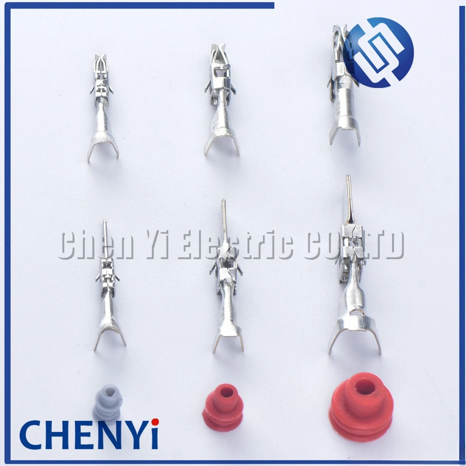 50 pcs 1.5 3.5 6.3 mm auto male or female crimp wire terminal pins and rubber seals 964286-1 964274-2 964296-1 926965-1